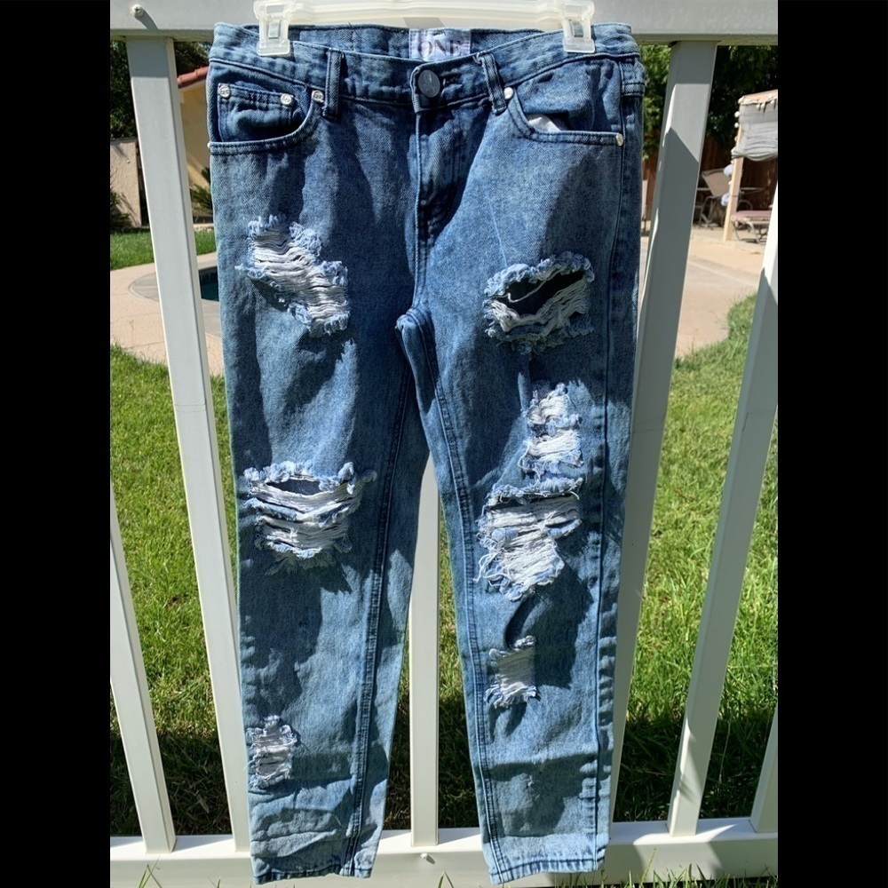 One teaspoon acid wash‎ awesome baggies distressed jeans